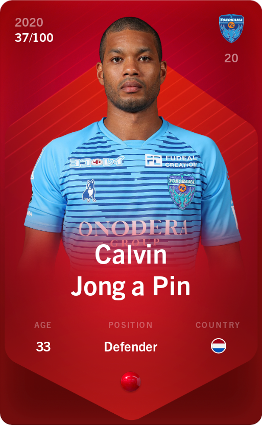 Sorare - Sorare Official - Calvin Jong a Pin 2020-21 • Rare 37/100 - NFT # 56246771977483653791778683751954067762552770061538250242613578764708304348769