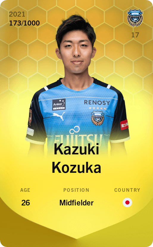 Kazuki Kozuka 2021-22 • Limited 173/1000