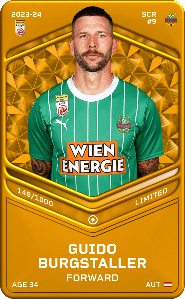 Guido Burgstaller 2023-24 • Limited 149/1000
