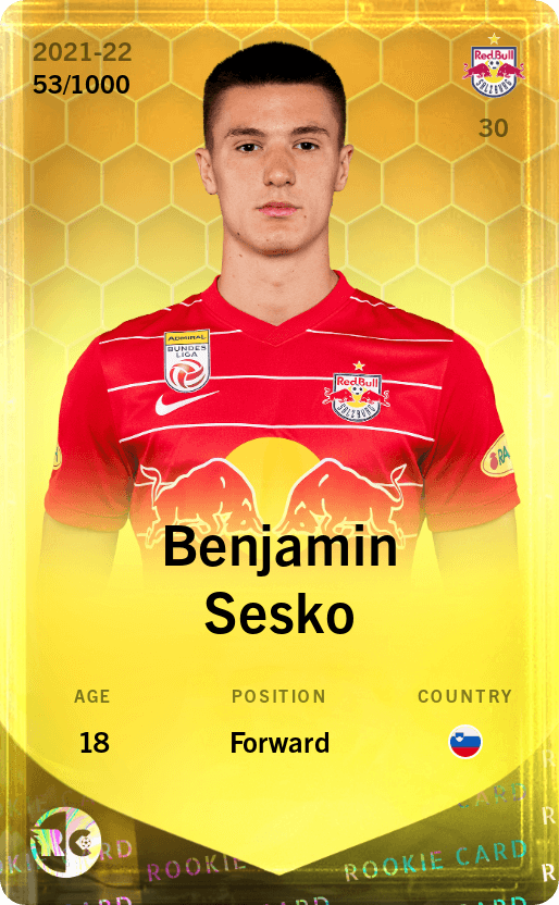 Benjamin Sesko 2021-22 • Limited 53/1000