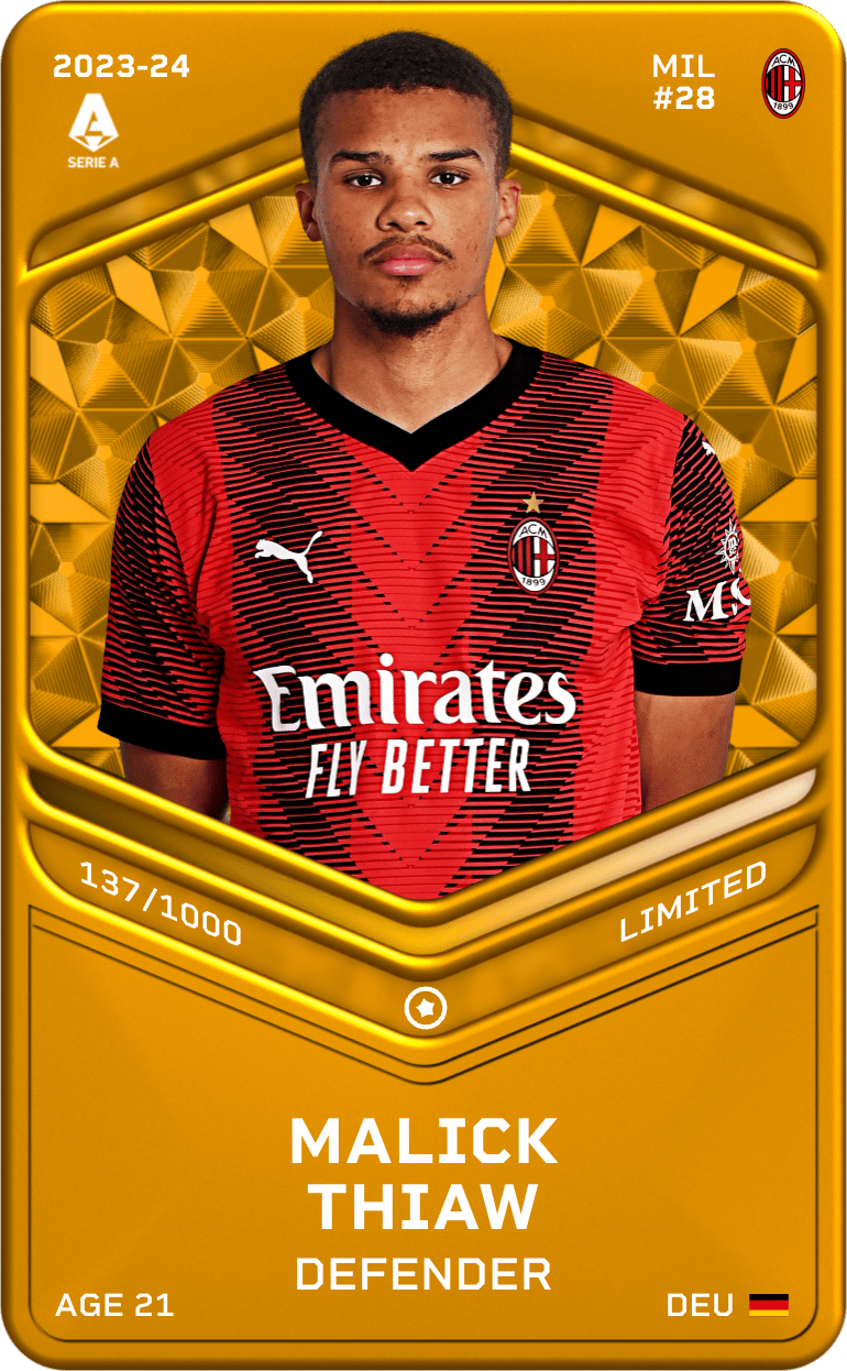 Malick Thiaw 2023-24 • Limited 137/1000