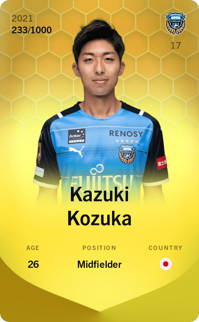 Kazuki Kozuka 2021-22 • Limited 233/1000