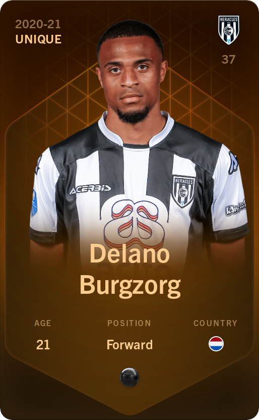 Sorare - Sorare Official - Delano Burgzorg 2020-21 • Unique - NFT # 4500979825660170658980399511772336164796087694485114929191859676000385281003