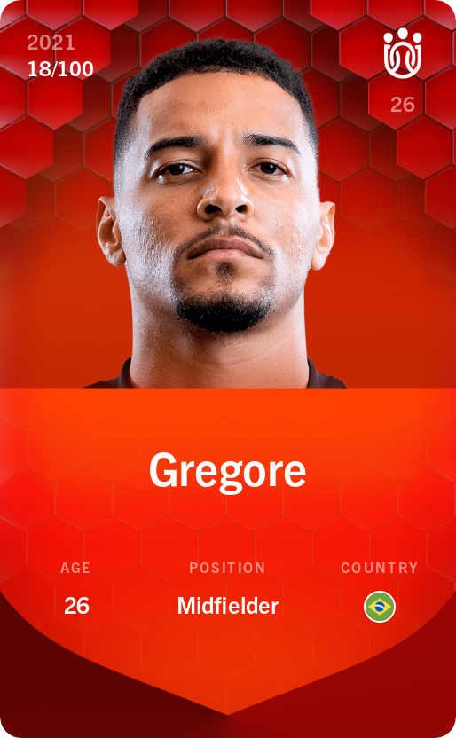 Sorare - Sorare Official - Gregore 2021-22 • Rare 18/100 - NFT # 20020158381695702014888504936667923052095540487875405664927212876861311005902
