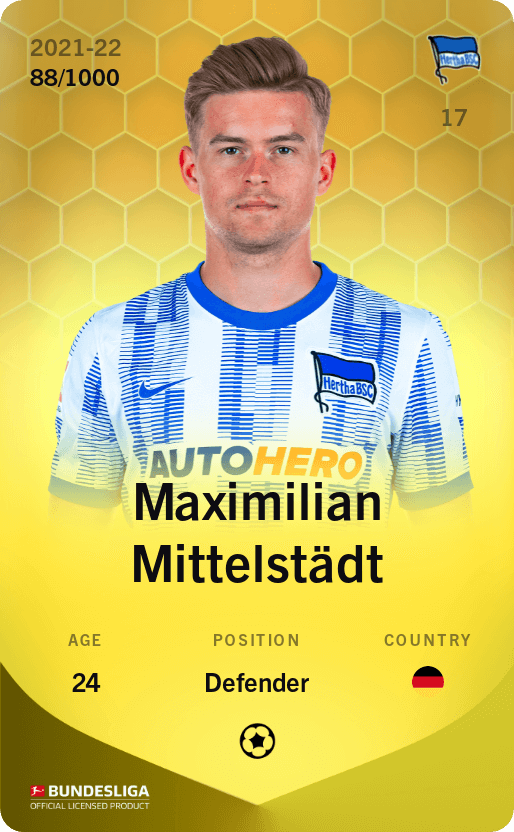 Maximilian Mittelstädt 2021-22 • Limited 88/1000
