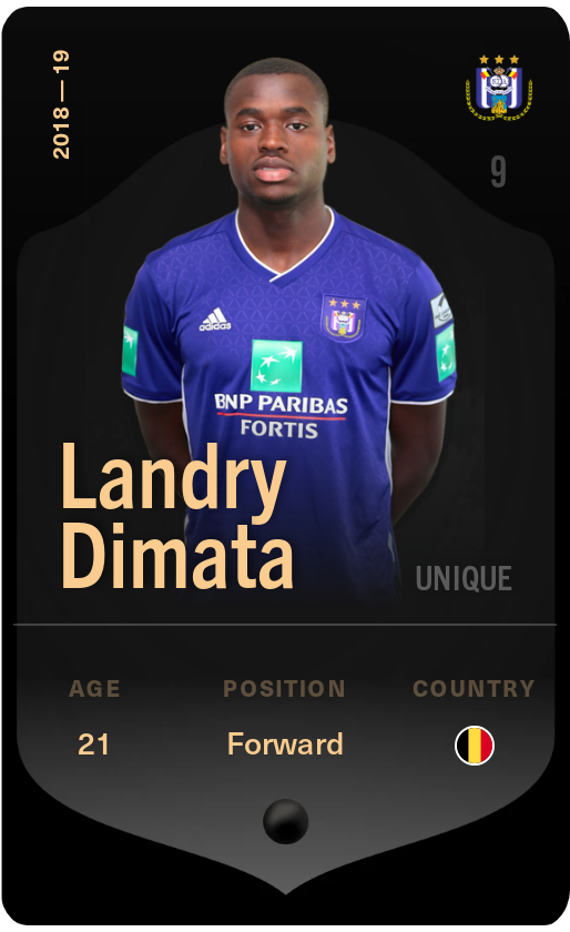 Sorare - Sorare Official - Landry Dimata 2018-19 • Unique - NFT # 108987703606315886792457310517610018083543226093894651919132237970614026339975