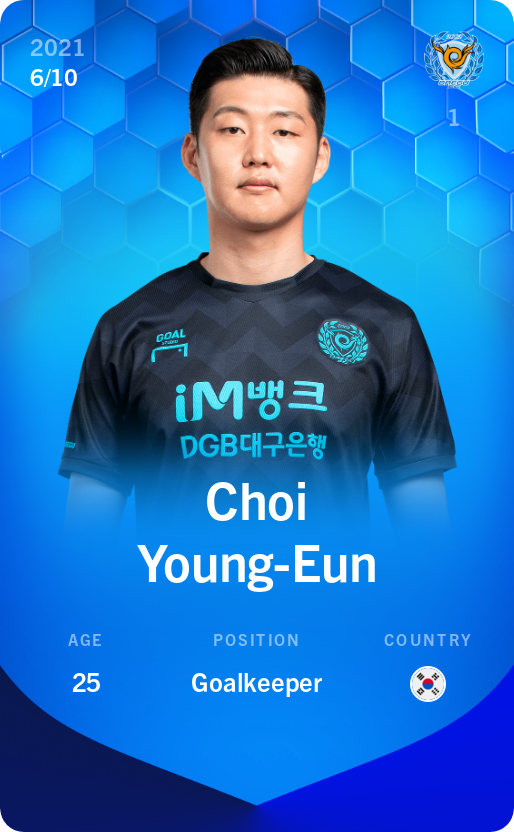 Sorare - Sorare Official - Choi Young-Eun 2021-22 • Super Rare 6/10 - NFT # 25129521811645070556926842615206197311879197914166909077454789273257531871087