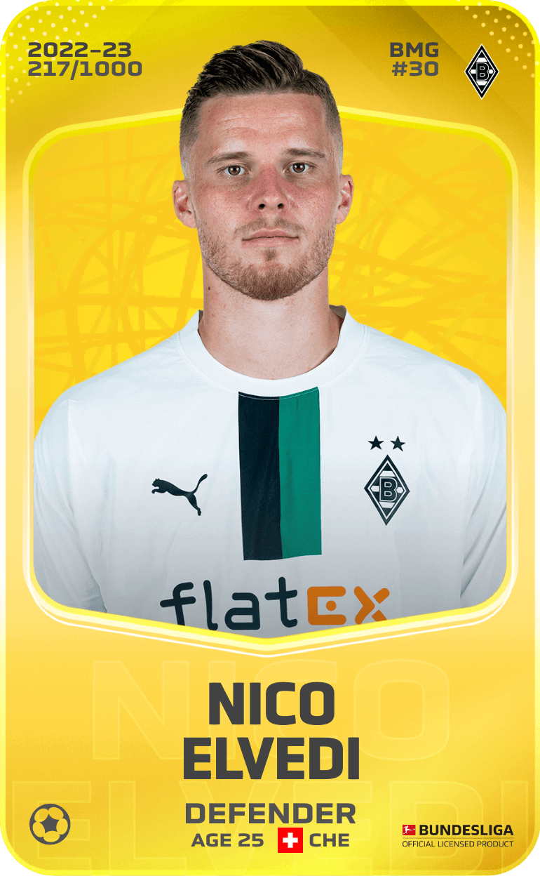 Nico Elvedi 2022-23 • Limited 217/1000
