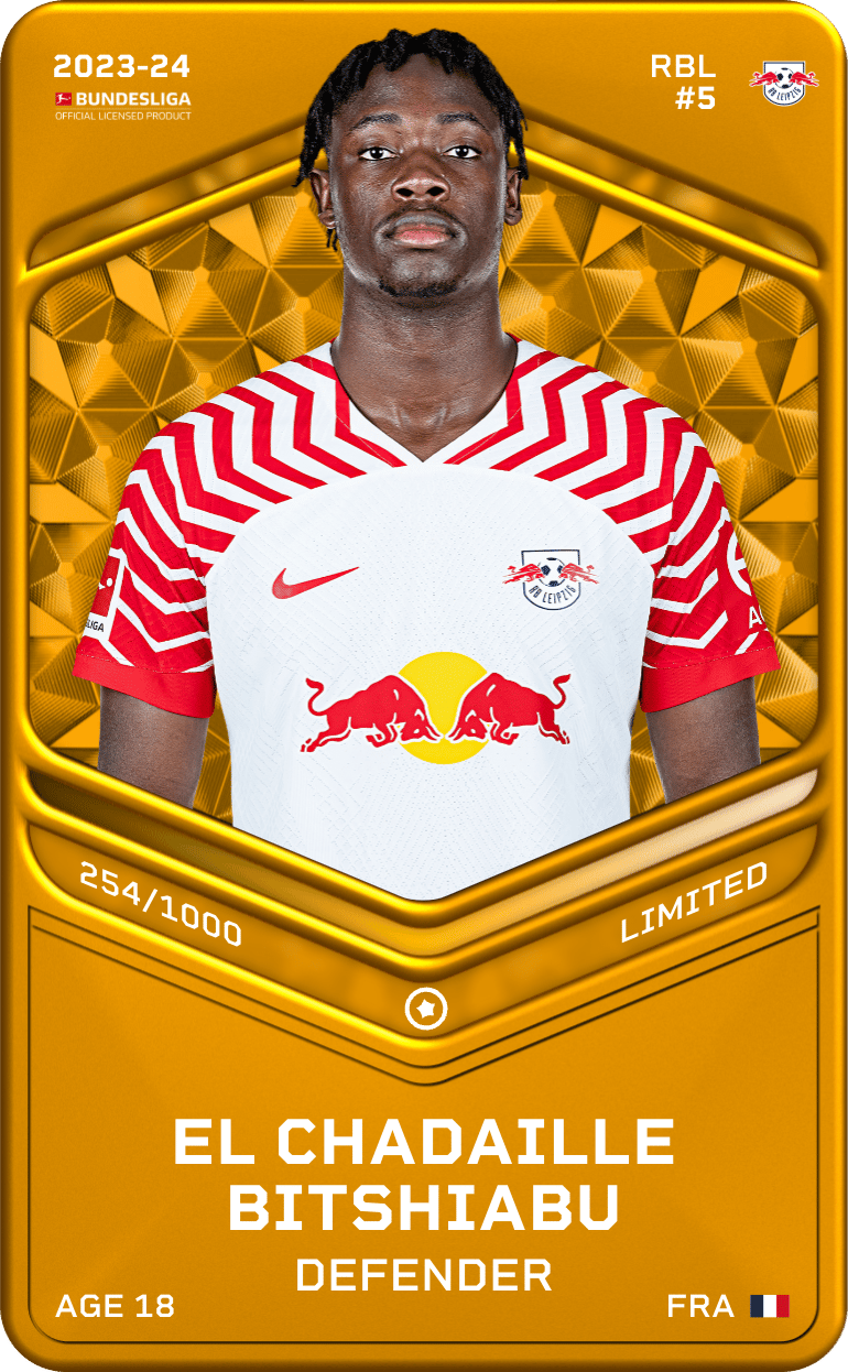 El Chadaille Bitshiabu 2023-24 • Limited 254/1000