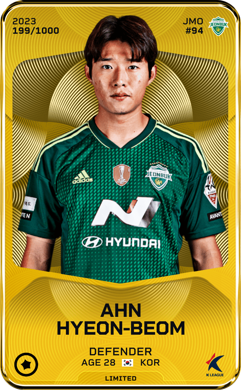 Ahn Hyeon-Beom 2023-24 • Limited 199/1000