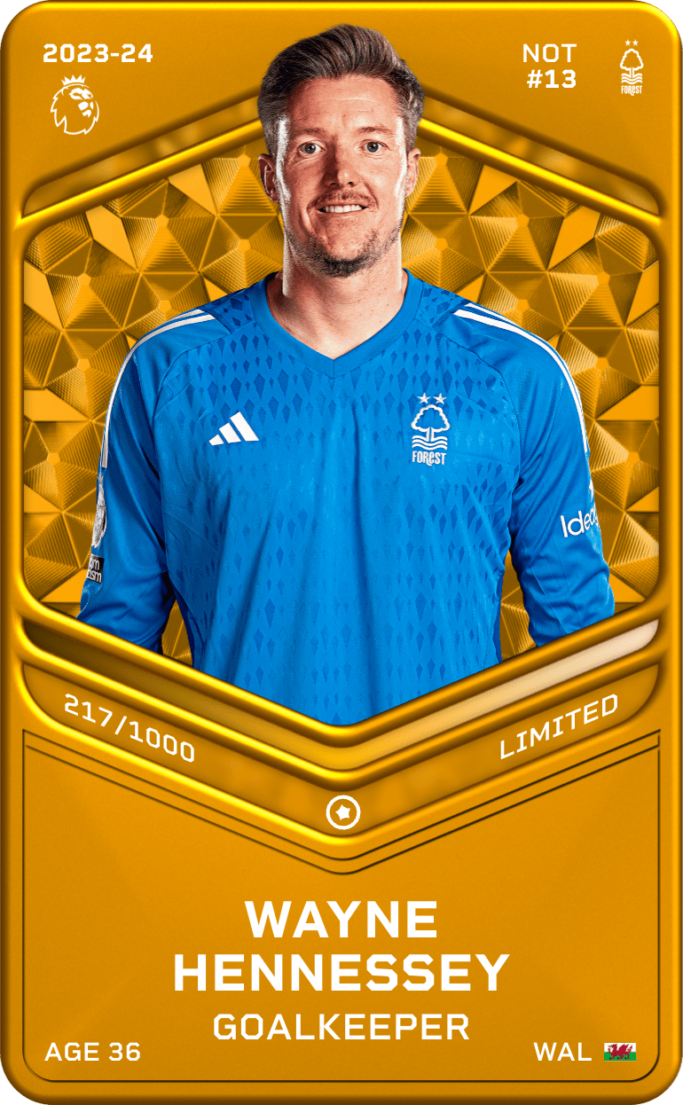 Wayne Hennessey 2023-24 • Limited 217/1000