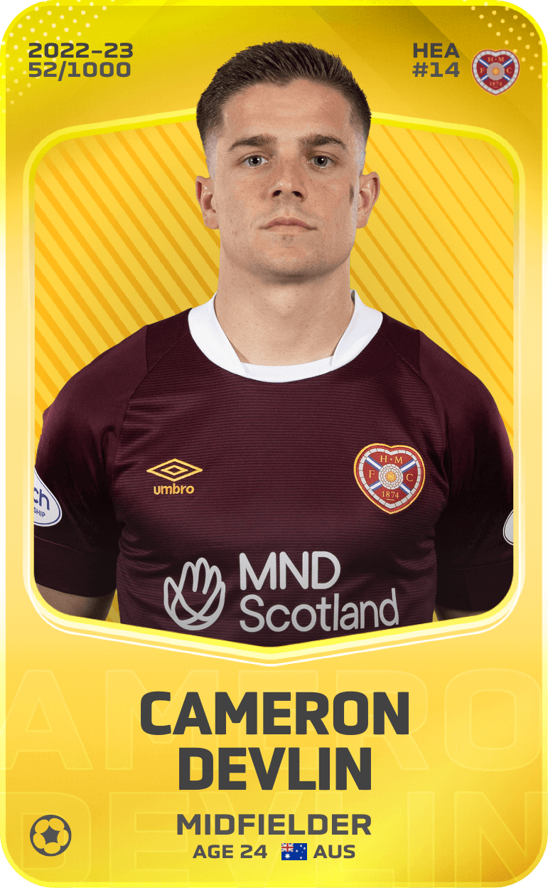 Cameron Devlin 2022-23 • Limited 52/1000