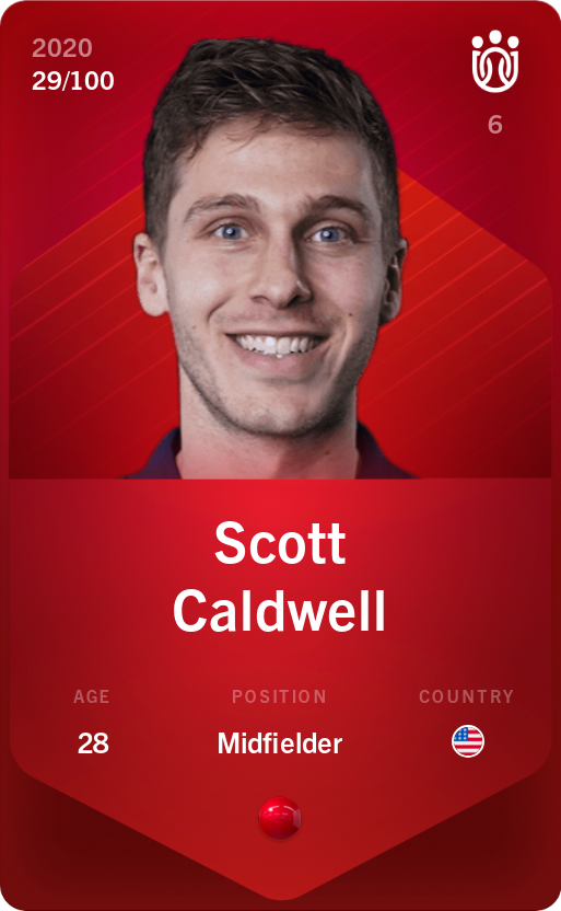 Sorare - Sorare Official - Scott Caldwell 2020-21 • Rare 29/100 - NFT # 95500929585667848810418740814982864901439487383305209876850747672983409322420
