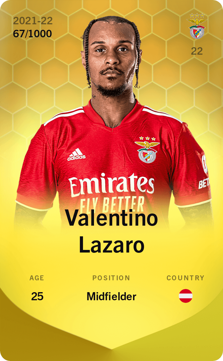 Valentino Lazaro 2021-22 • Limited 67/1000
