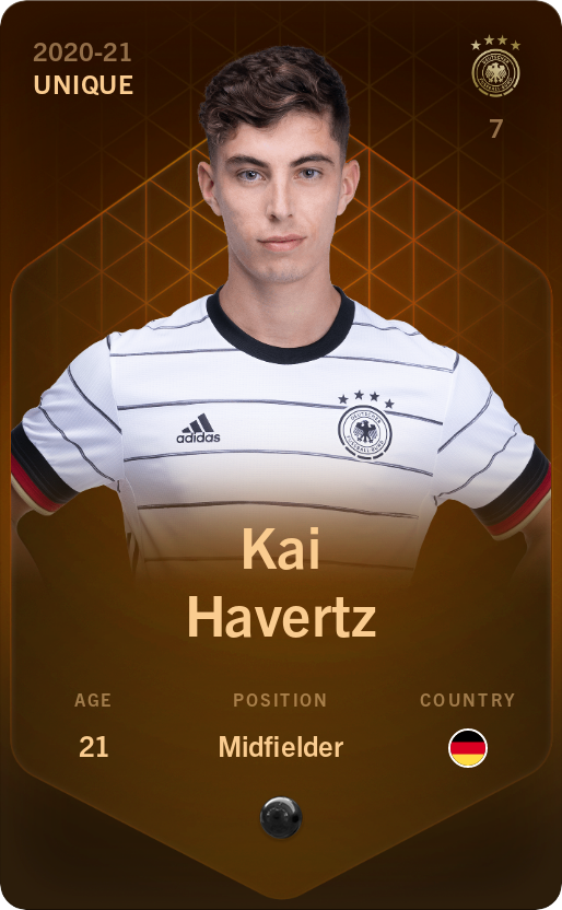 Sorare - Sorare Official - Kai Havertz 2020-21 • Unique - NFT # 57680971338616259535538009179530466080232620026529509235977515845893716653627