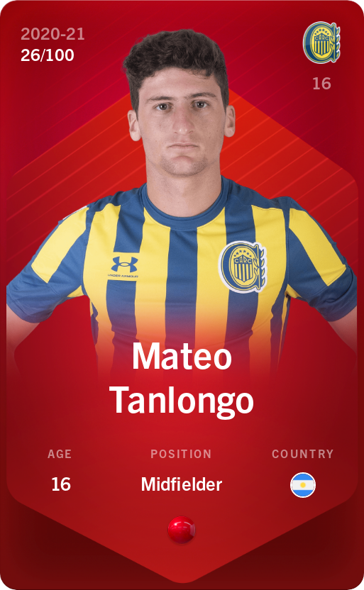 Sorare - Sorare Official - Mateo Tanlongo 2020-21 • Rare 26/100 - NFT # 106410549812686430167745347953491712020897870608348140468248999822615765712786