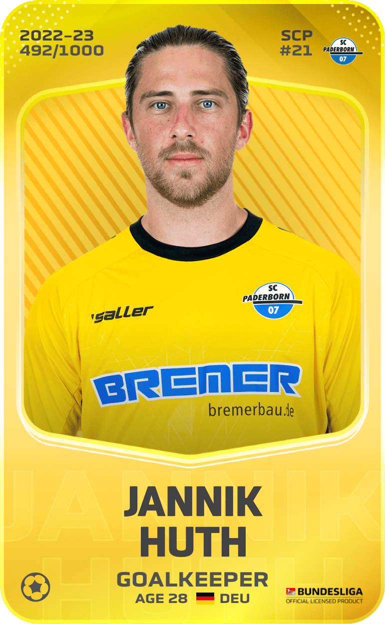 Jannik Huth 2022-23 • Limited 492/1000