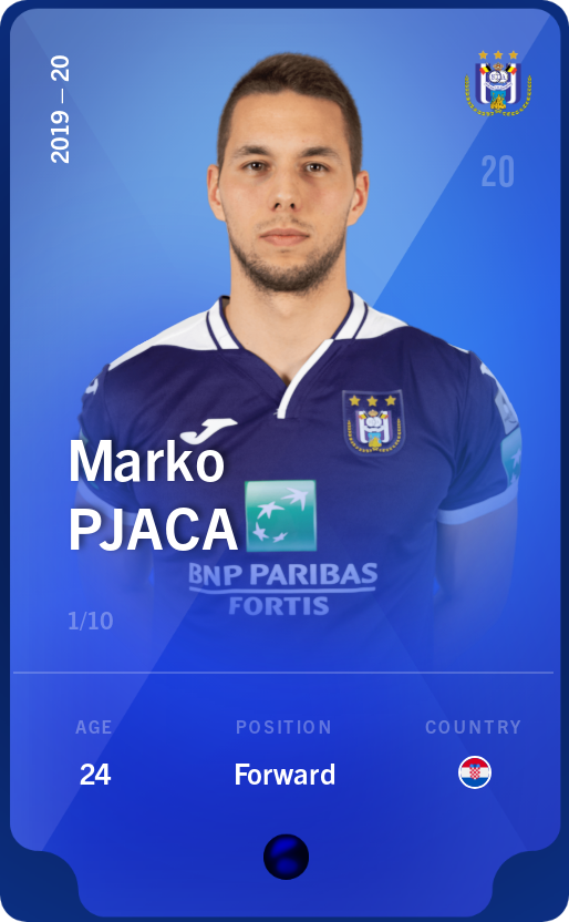 Sorare - Sorare Official - Marko Pjaca 2019-20 • Super Rare 1/10 - NFT # 11358222332529751108015613612154980403612401240158765192629308390653658558639