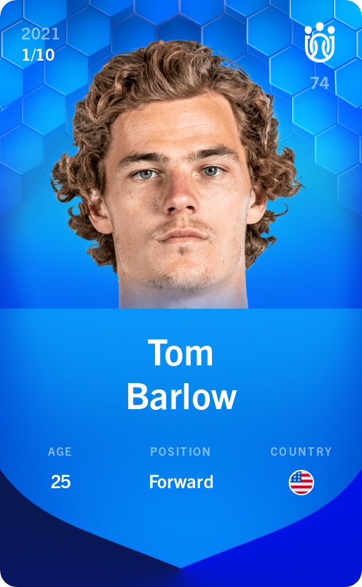 Sorare - Sorare Official - Tom Barlow 2021-22 • Super Rare 1/10 - NFT # 9045036847797097432340902405220995122966118510408613467805179767546859643092