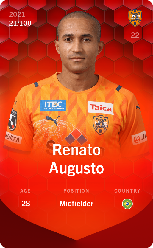 Sorare - Sorare Official - Renato Augusto 2021-22 • Rare 21/100 - NFT # 105314272316753267535285429045056583100914445907038543650791505429821597944332