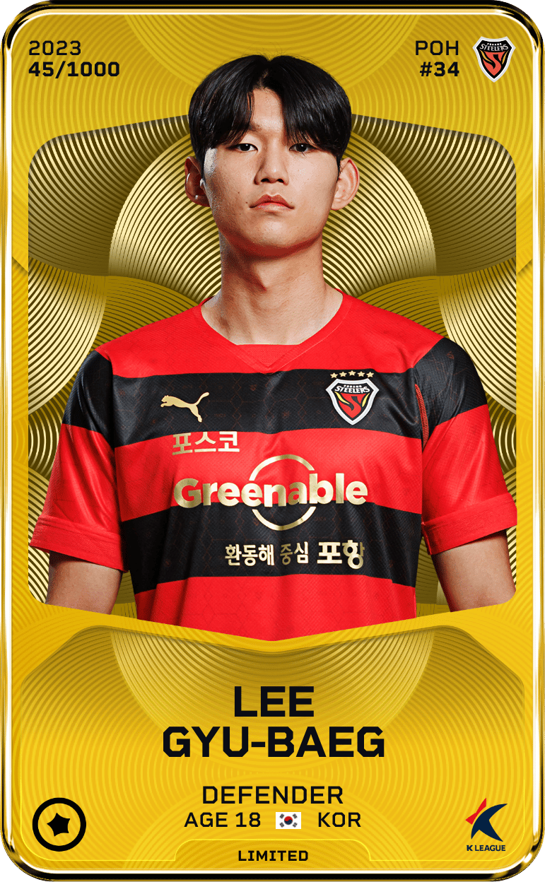 Lee Gyu-Baeg 2023-24 • Limited 45/1000