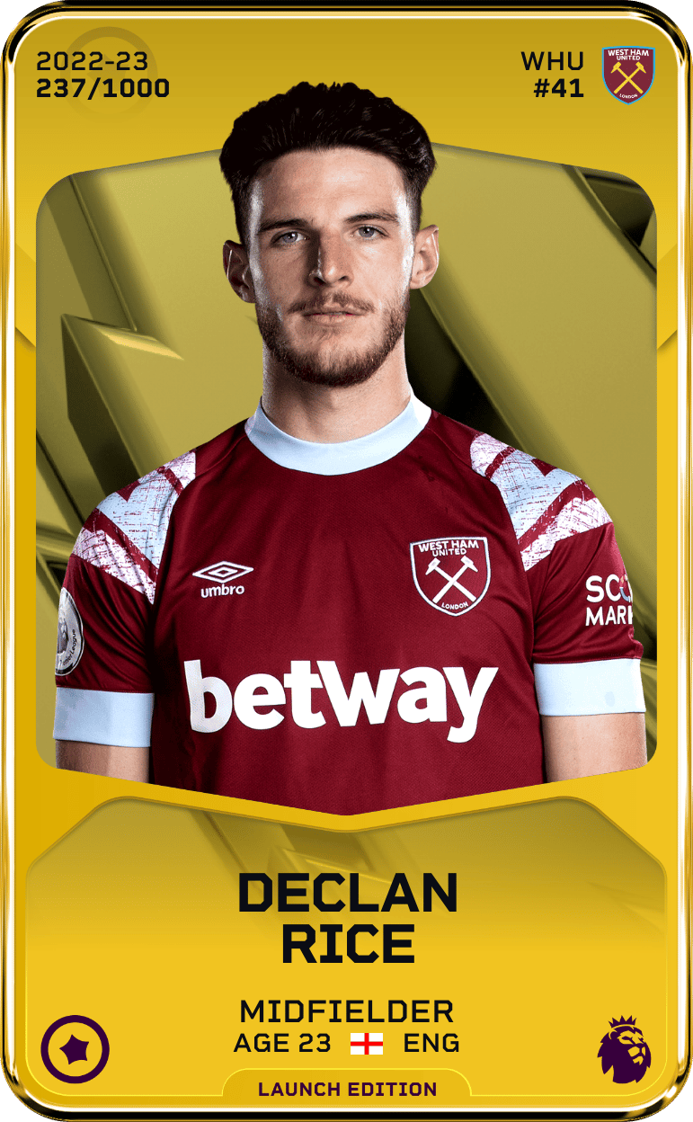 Declan Rice 2022-23 • Limited 237/1000