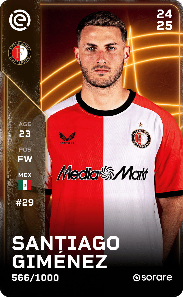 Santiago Giménez 2024-25 • Limited 566/1000