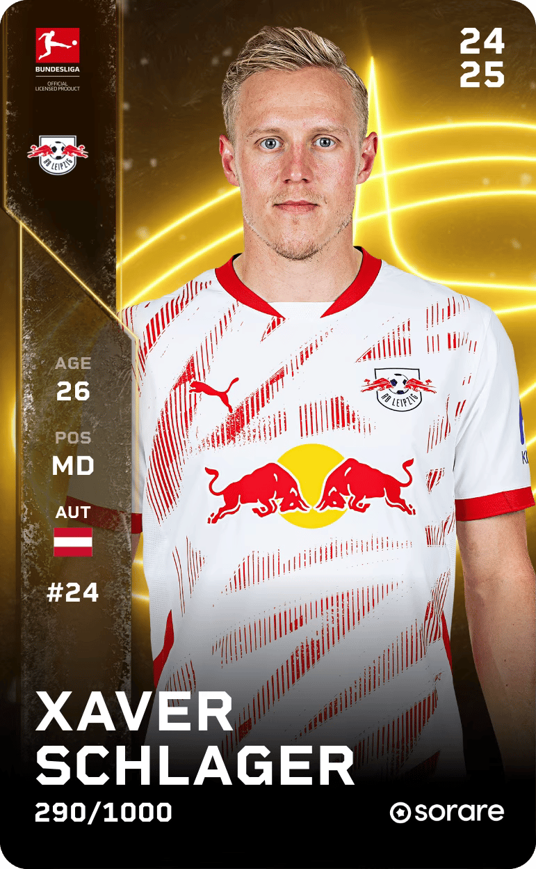 Xaver Schlager 2024-25 • Limited 290/1000