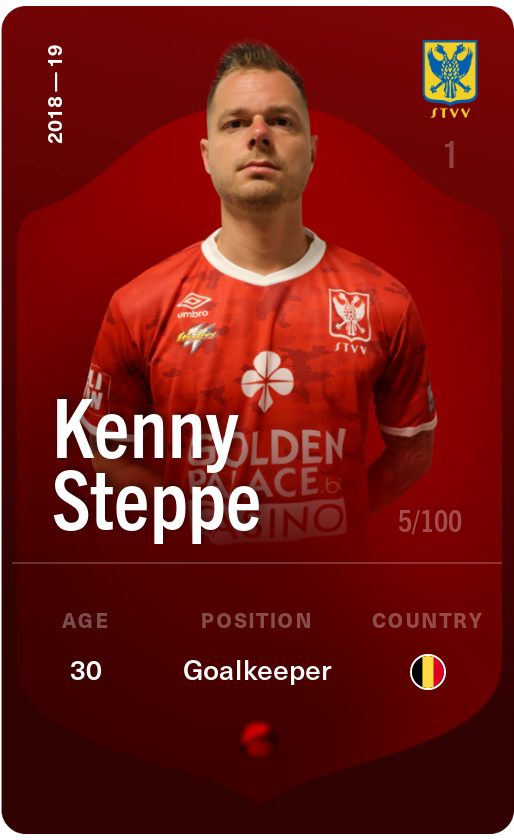 Sorare - Sorare Official - Kenny Steppe 2018-19 • Rare 5/100 - NFT # 111452133948781586294885780894953121723605358982443000085950883605166680187333
