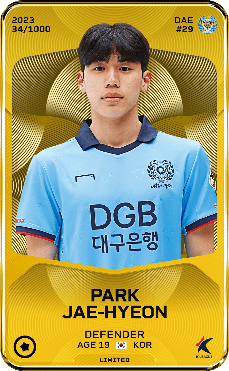 Park Jae-Hyeon 2023-24 • Limited 34/1000