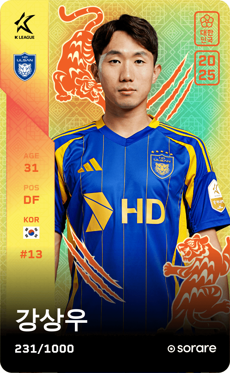Kang Sang-Woo 2025-26 • Limited 231/1000
