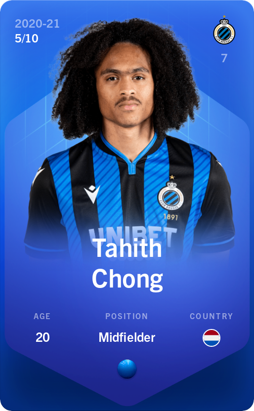 Sorare - Sorare Official - Tahith Chong 2020-21 • Super Rare 5/10 - NFT # 14211708709886104025753272975870016275381642508668999798888072956231261477175