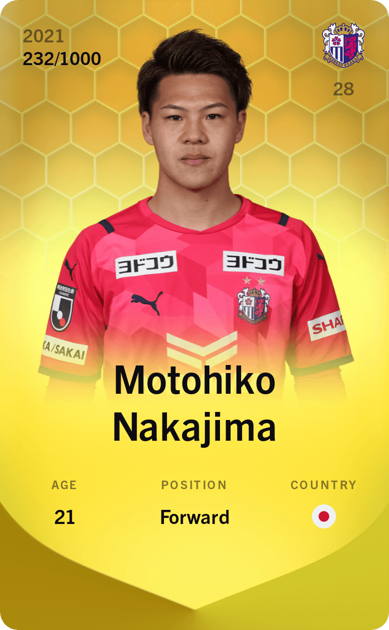 Motohiko Nakajima 2021-22 • Limited 232/1000