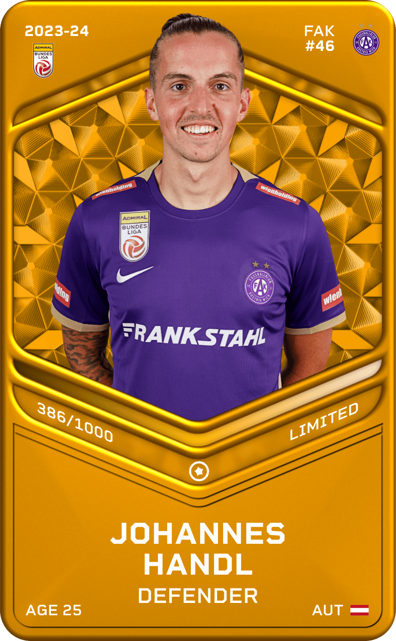 Johannes Handl 2023-24 • Limited 386/1000