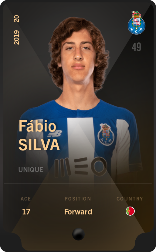 Sorare - Sorare Official - Fábio Silva 2019-20 • Unique - NFT # 52399294683484975504958183333744597091346546334040281641851165152239476012152