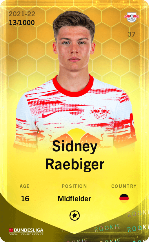 Sidney Raebiger 2021-22 • Limited 13/1000