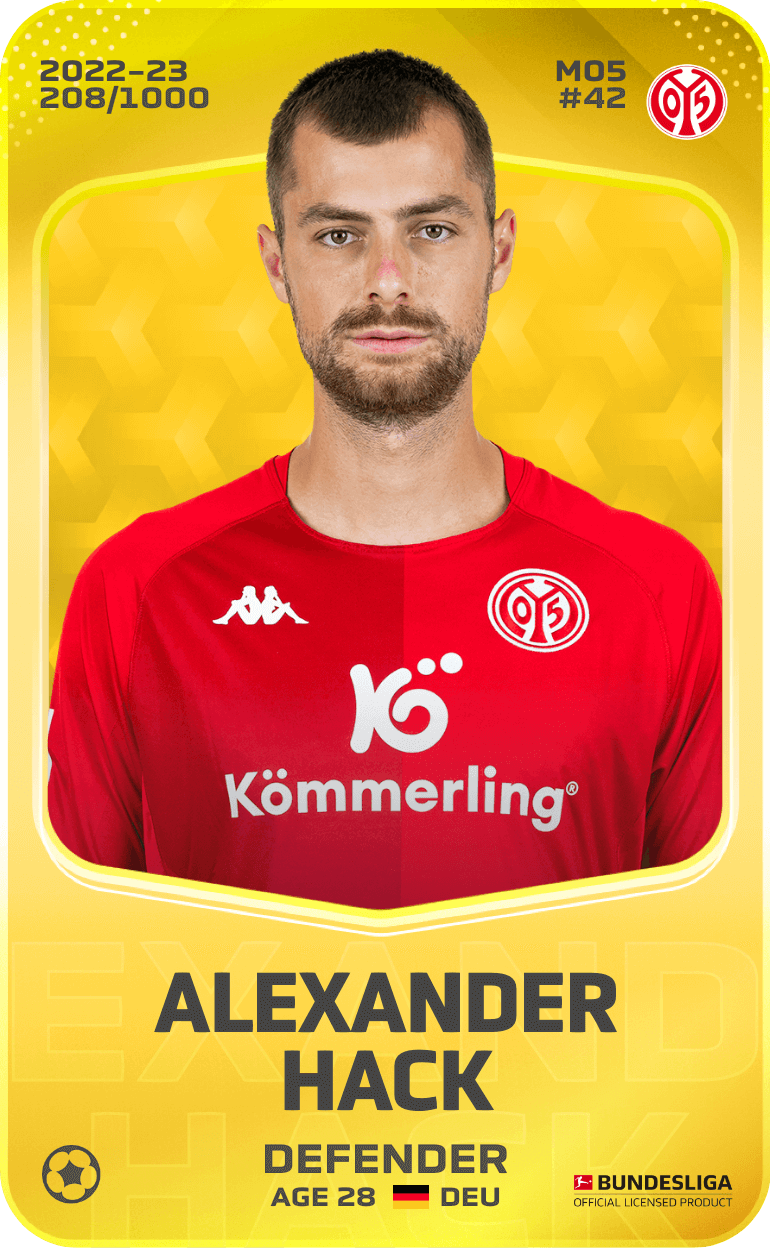 Alexander Hack 2022-23 • Limited 208/1000
