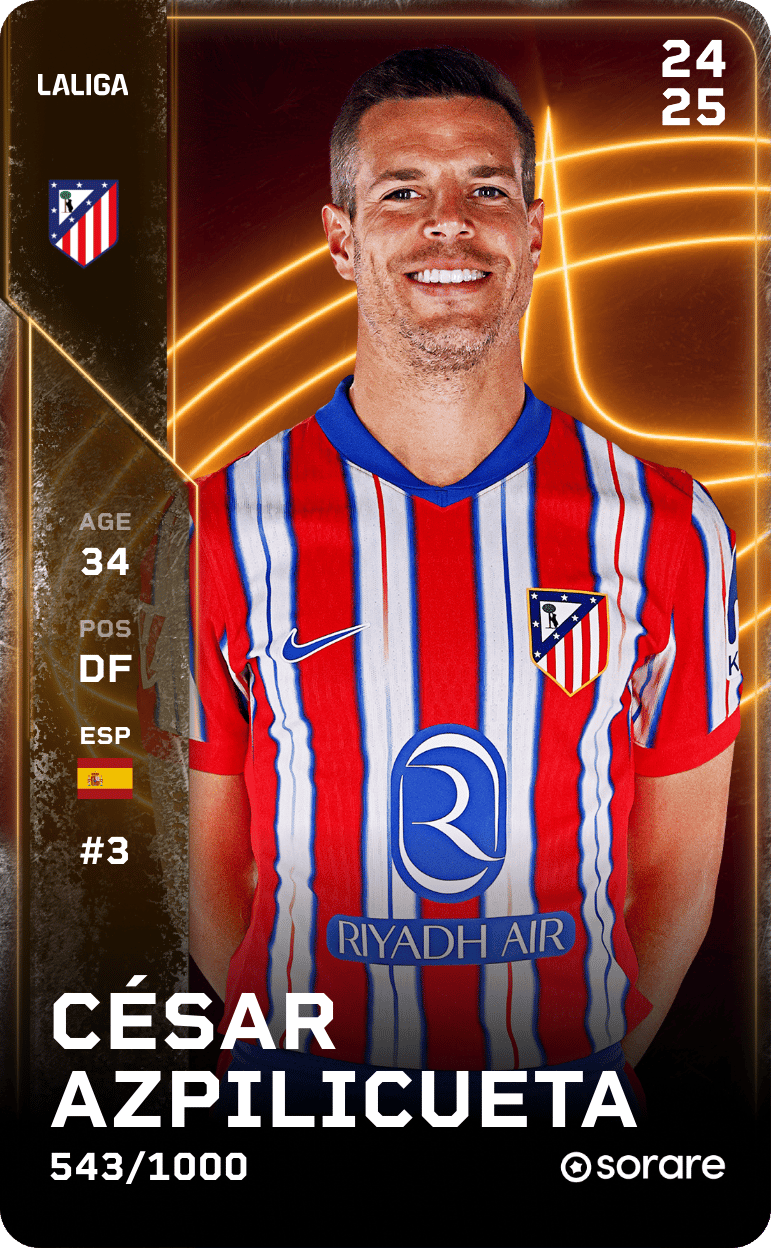 César Azpilicueta 2024-25 • Limited 543/1000