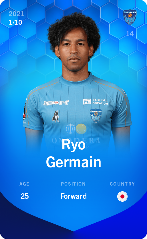 Sorare - Sorare Official - Ryo Germain 2021-22 • Super Rare 1/10 - NFT # 29979609798148244515956815901720213966350786671236060401005527826287180436948