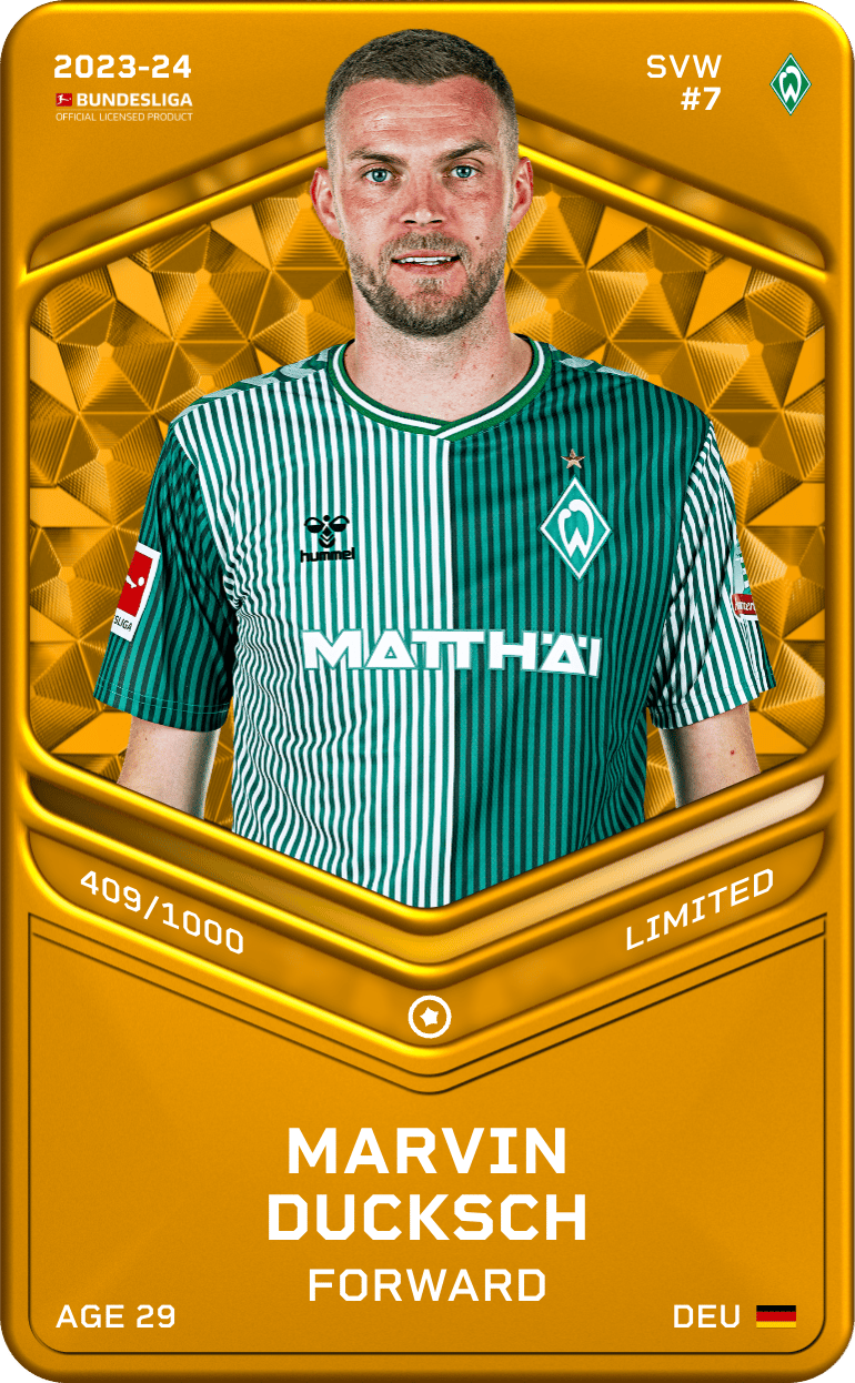 Marvin Ducksch 2023-24 • Limited 409/1000