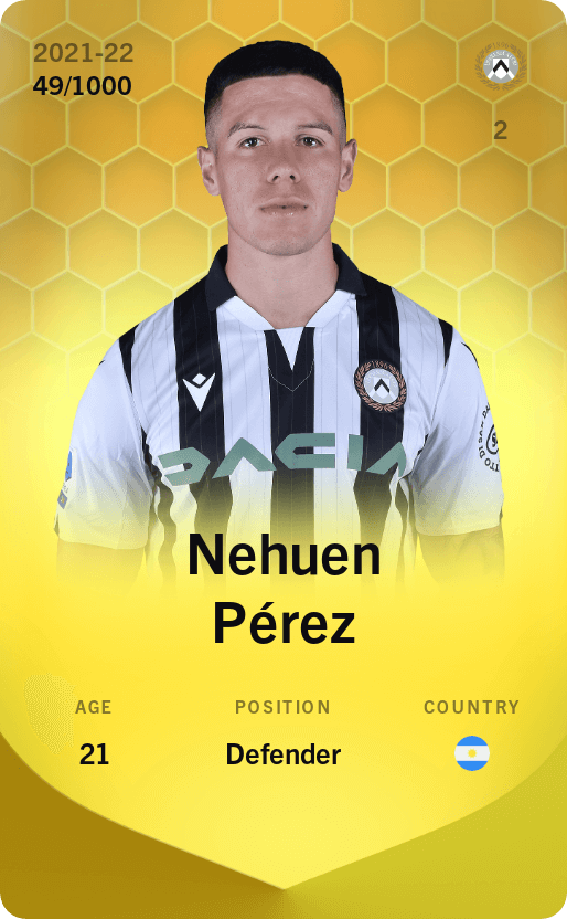Nehuen Pérez 2021-22 • Limited 49/1000