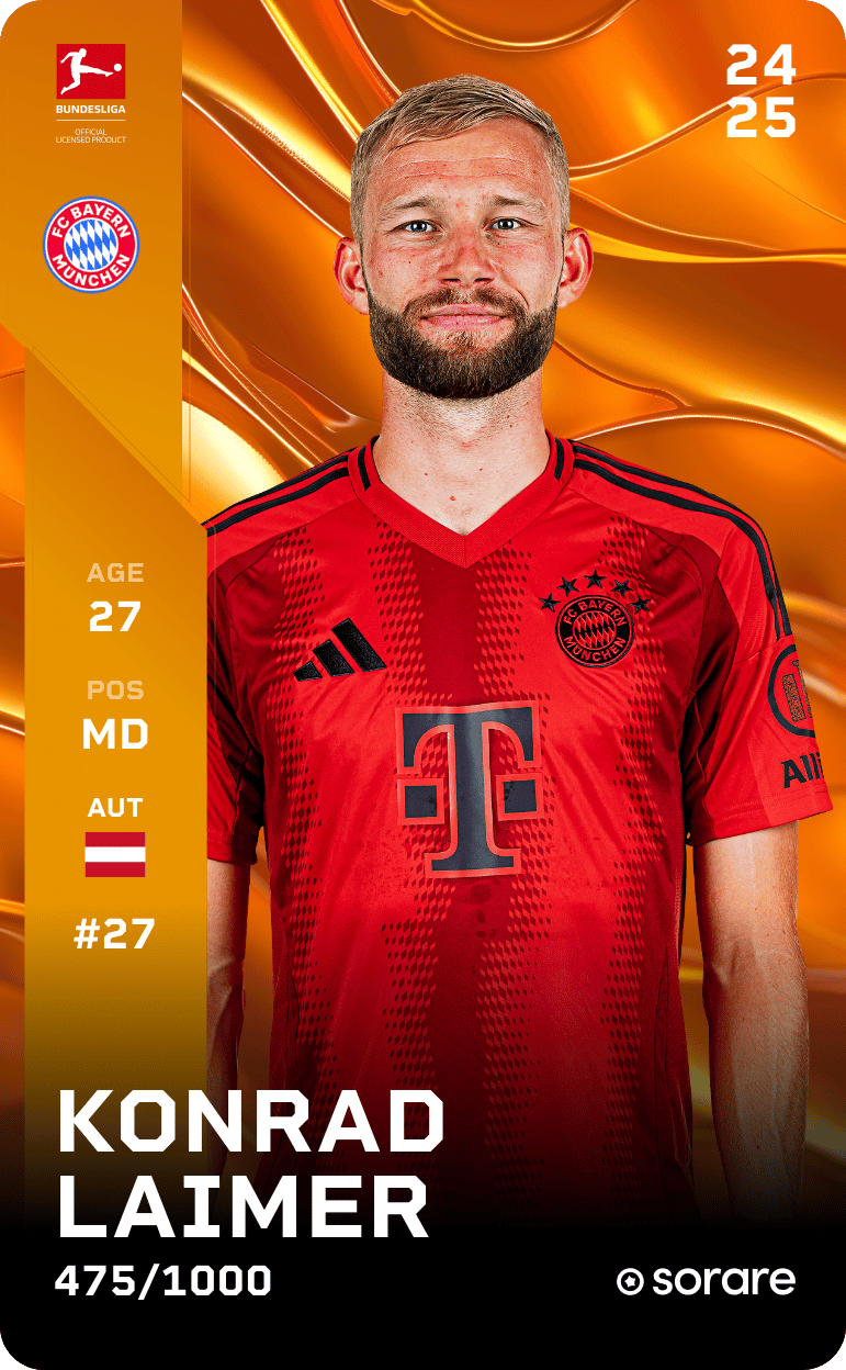 Konrad Laimer 2024-25 • Limited 475/1000