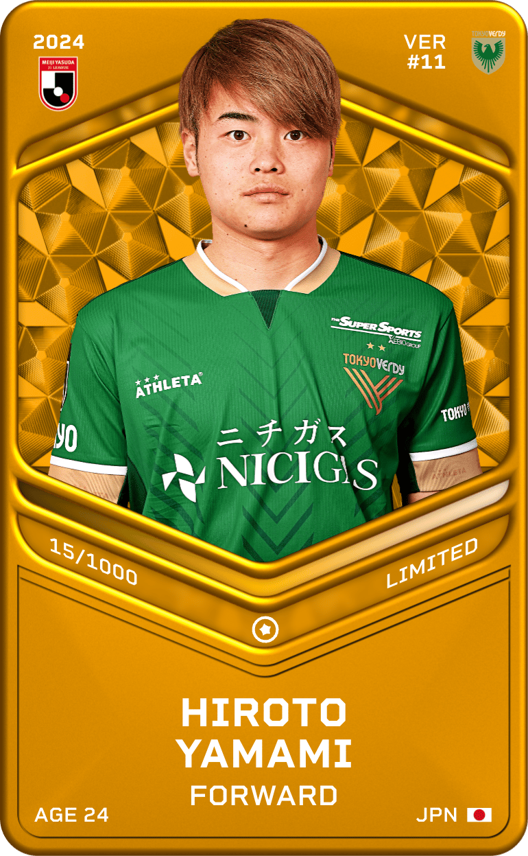 Hiroto Yamami 2024-25 • Limited 15/1000
