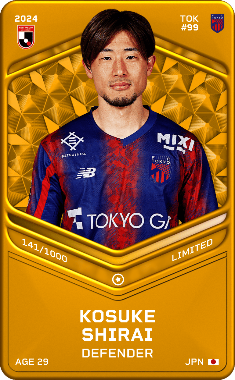 Kosuke Shirai 2024-25 • Limited 141/1000