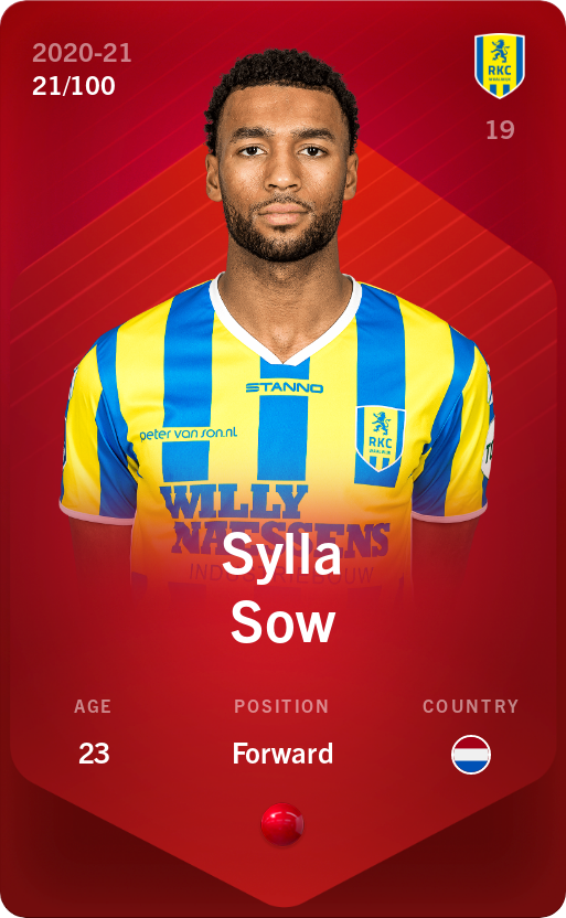 Sorare - Sorare Official - Sylla Sow 2020-21 • Rare 21/100 - NFT # 61189502774367792156521316760094826732361872418093526057012090619869792444361