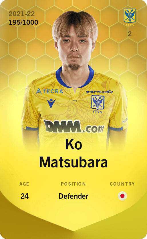 Ko Matsubara 2021-22 • Limited 195/1000