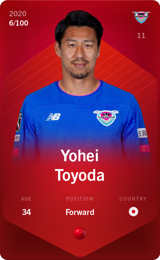 Sorare - Sorare Official - Yohei Toyoda 2020-21 • Rare 6/100 - NFT # 16731417869890975017988877959909784697359354889200036576725962366106716387418