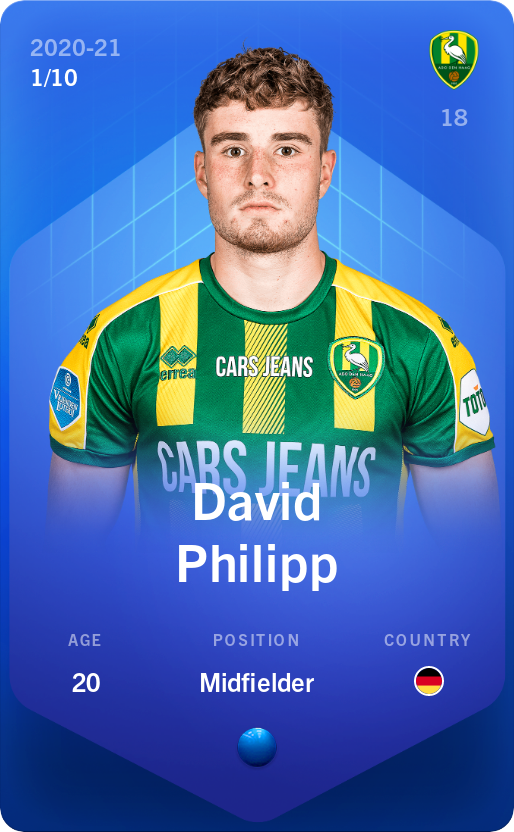 Sorare - Sorare Official - David Philipp 2020-21 • Super Rare 1/10 - NFT # 42556850146630918382382481025363882037801957152345596259376784981811096028530