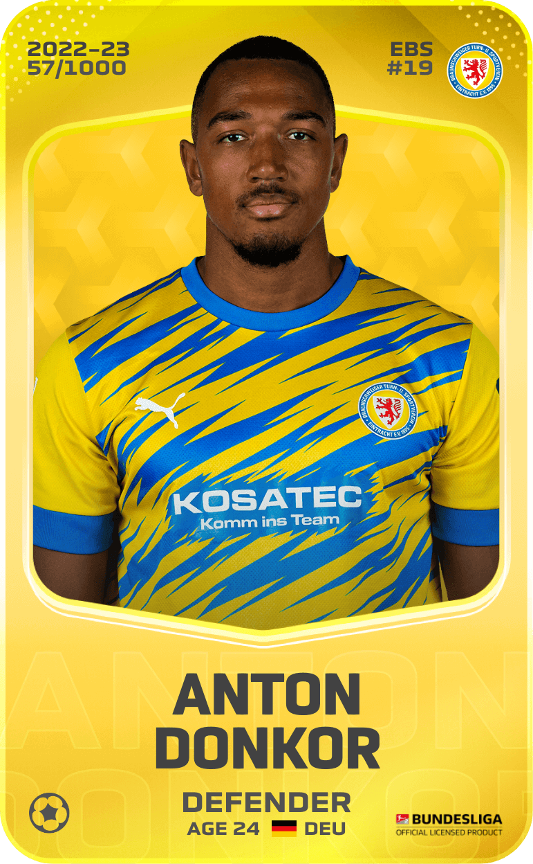 Anton Donkor 2022-23 • Limited 57/1000