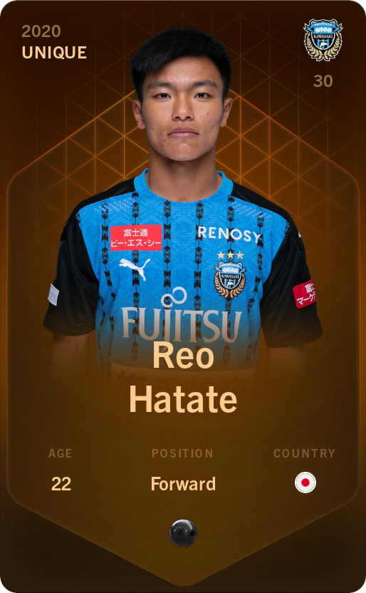 Sorare - Sorare Official - Reo Hatate 2020-21 • Unique - NFT # 7710399072576099693098269175255705804896637367203755054086848053771272735115